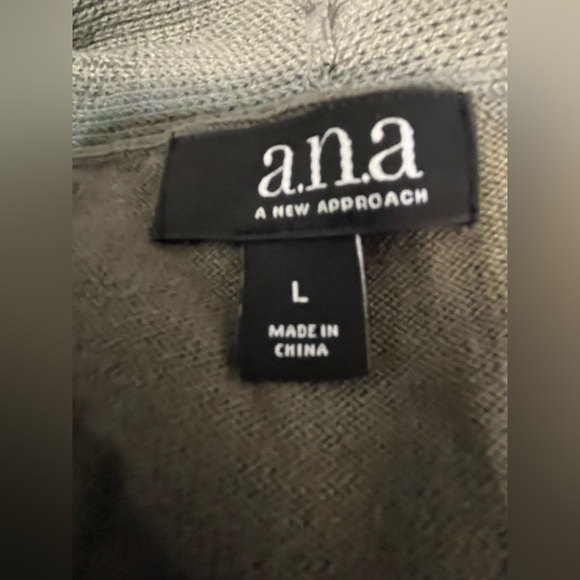 a.n.a Olive Green Cardigan Large - Picture 2 of 3
